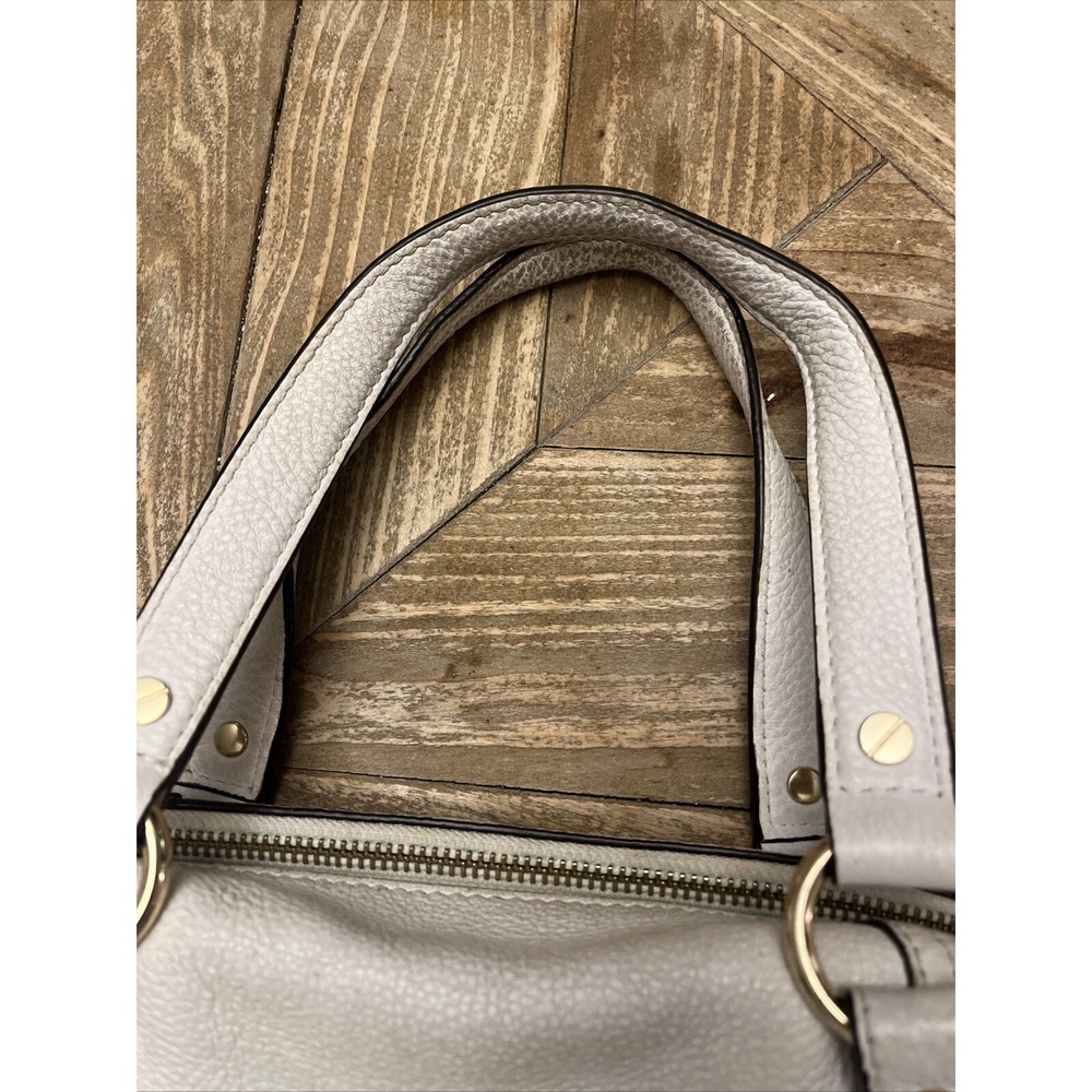 Michael Kors Leather Pebbled White Shoulder Bag Purse - STUNNER! - Picture 7 of 16